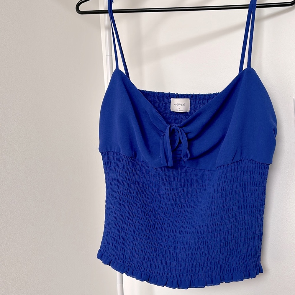 aritzia wilfred ballet camisole / blue / size medium